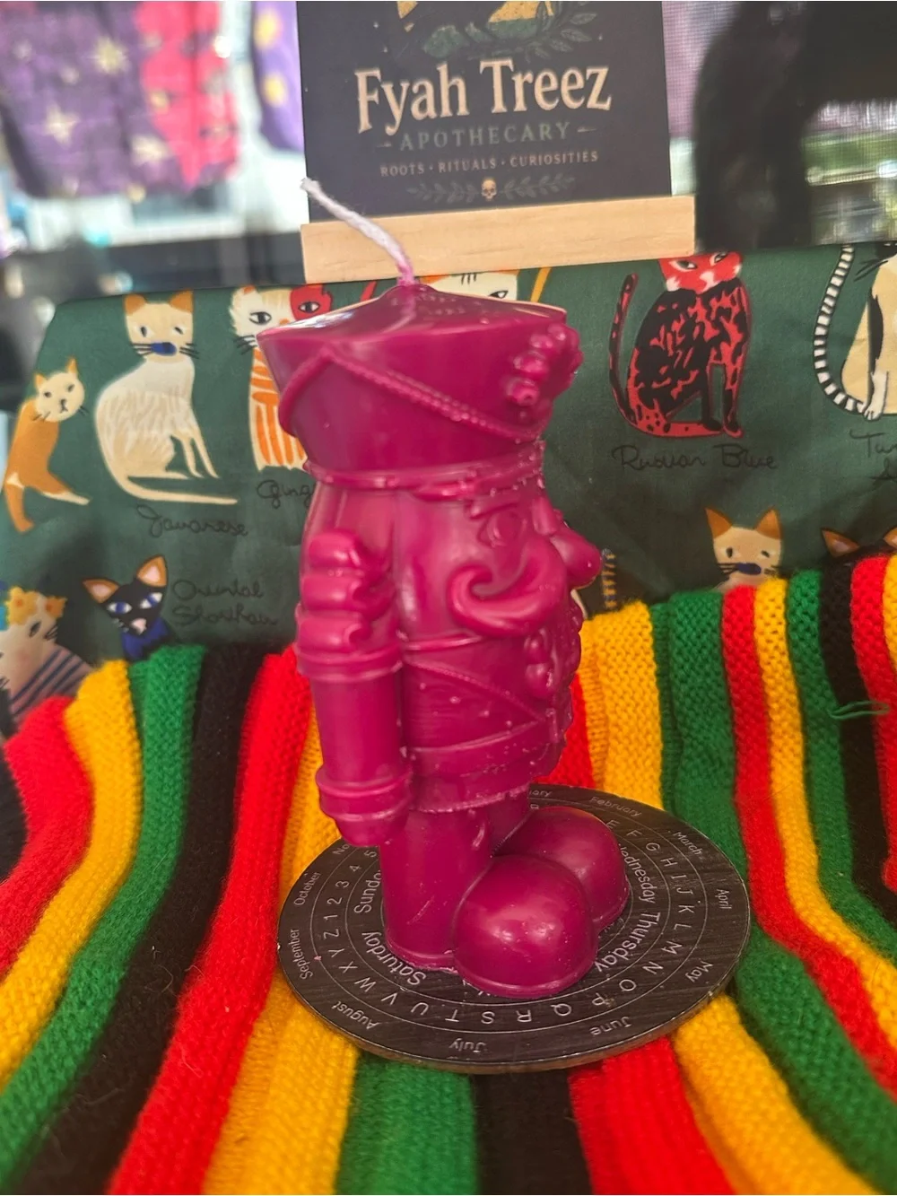 Nutcracker Candle – Deep Berry